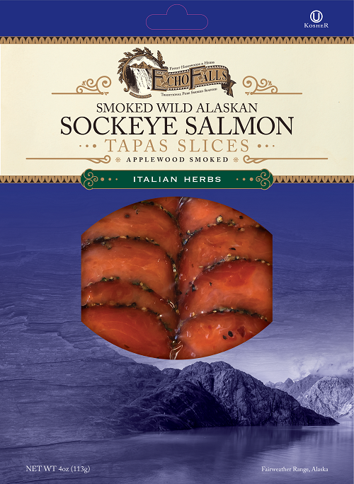 Ocean Beauty Seafoods Llc Finalist Echo Falls Smoked Wild Alaskan Sockeye Salmon Tapas Slices Seafood Expo North America